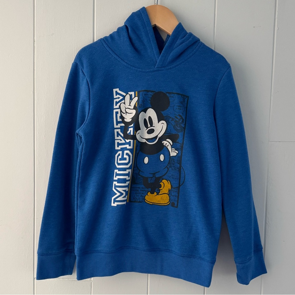 Blue Disney Hoodie Sweatshirt - Boy’s Size 7